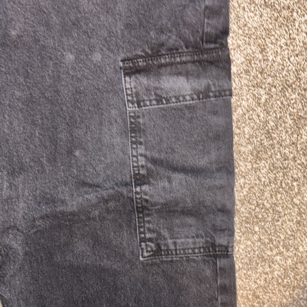 🐦⬛ {LIKE NEW} ASOS DESIGN Cotton Blend Low Rise Cargo Jeans - Picture 7 of 9